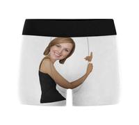 Nirusetty Slip personalizzati del pugile degli uomini con il volto divertente della foto, biancheria intima su ordinazione degli uomini, Sei incredibile! - Bianco, 3XL