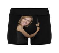 Nirusetty Slip personalizzati del pugile degli uomini con il volto divertente della foto, biancheria intima su ordinazione degli uomini, Sei incredibile! - Nero, XS