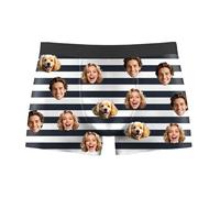Nirusetty Slip personalizzati per gli uomini Slip con il viso su di loro Personalizza Boxer personalizzati con immagine per gli uomini