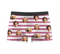 Nirusetty Slip personalizzati per gli uomini Slip con il viso su di loro Personalizza Boxer personalizzati con immagine per gli uomini