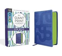 Nirv, Giant Print Compact Bible for Boys, Leathersoft, Blue, Comfort Print