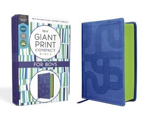 NIrV, Giant Print Compact Bible for Boys, Leathersoft, Bl (Rilegato in ecopelle)