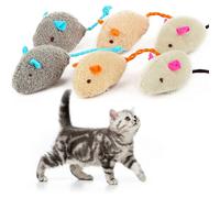 Nirvana 6 Pieces Plush Mouse Mice Toys for Cat Kitten Pets Toys