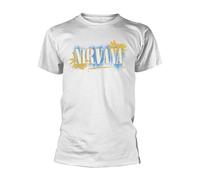 NIRVANA - ALL APOLOGIES WHITE T-Shirt, Front & Back Print Large