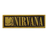 Nirvana Band Logo Grunge Face Woven Patch Size One Size