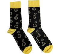 Nirvana Calzini Outline Happy Faces Black 36-40