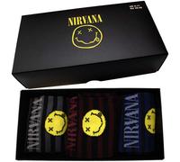 Nirvana Calzini Set Smile Stripes (Taglia UK 6-11) Ufficiale