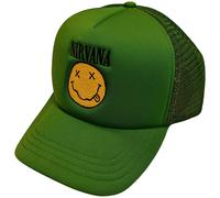 NIRVANA - Cappello Con Logo Smile - Nuovo Di Zecca - MUSICA NIRVMBCAP09GR
