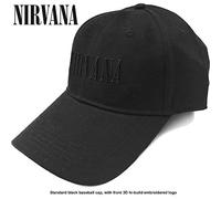Nirvana Cappellino Text Logo Black