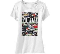 Nirvana Cassettes White L Donna Maglietta