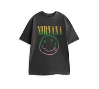 Nirvana Grigio Rainbow T-shirt a maniche corte Unisex Adulti