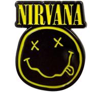Nirvana Grunge Face Cut-Out Pin Badge Size One Size