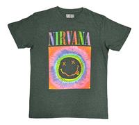 Nirvana Happy Face Glow Box ufficiale Uomo maglietta unisex