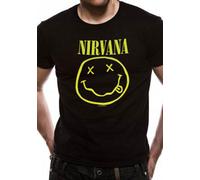 Nirvana Happy Face Ufficiale Merce T-Shirt M/L/XL - Nuovo