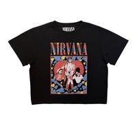 Nirvana Heart Band Logo Crop Top Size S