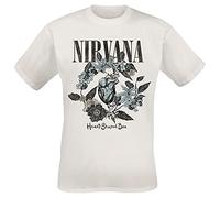 Nirvana Heart Shape Box Uomo T-Shirt Bianco 100% Cotone Regular