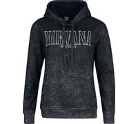 Nirvana In Utero Donna Felpa con Cappuccio Nero L 50% Cotone, 50% Poliestere Slim Fit