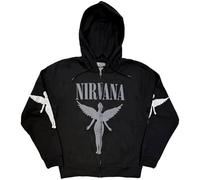 Rock Off officially licensed products Nirvana in Utero Mono Zipped Felpa con Cappuccio Size S
