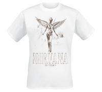Nirvana In Utero Uomo T-Shirt Bianco 100% Cotone Regular