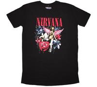 Nirvana In Utero Vintage Collage Dress Black M Donna Maglietta