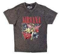 Nirvana In Utero Vintage Collage Maglietta Ufficiale da Uomo