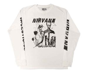 Nirvana Incesticide (Back & Sleeve Print) White XL Maglietta