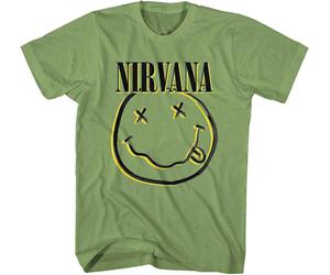 Nirvana Inverse Happy Face Green L Maglietta
