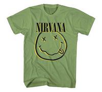 Nirvana Inverse Smile Green ufficiale Uomo maglietta unisex