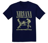Nirvana Kurt Cobain Stage Performance autorizzato Uomo maglietta