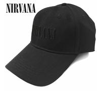 NIRVANA - LOGO NERO - CAPPELLO - NUOVO - MUSICA NIRVCAP02B