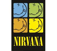Nirvana Logo Squares Unisex Poster Multicolore Carta