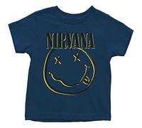 Nirvana Maglietta da bambino con scritta "Inverse Smile", colore blu navy, da 12 mesi a 5 anni, Navy, 18 mesi