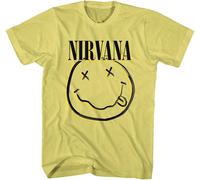 Nirvana Maglietta Inverse Happy Face Unisex Yellow 2XL