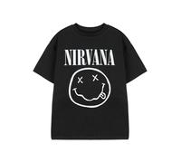 Nirvana Nero Logo T-shirt a maniche corte Ragazzi