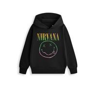 Nirvana Nero Rainbow Felpa Unisex Bambini