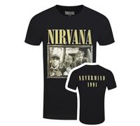 Nirvana Nevermind '91 Hotel Photo, maglietta nera da uomo, Nero , XL
