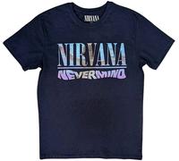Nirvana Nevermind Uomo T-Shirt Blu Navy M 100% Cotone Regular