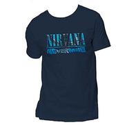 Nirvana Nevermind (stampa posteriore) slim fit t-shirt da uomo blu navy