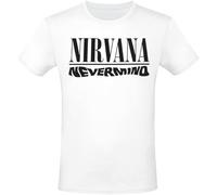 Nirvana Nevermind Uomo T-Shirt Bianco 100% Cotone Regular
