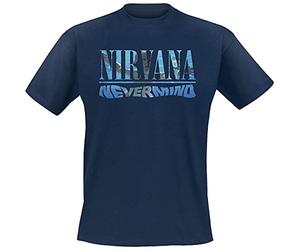 Nirvana Nevermind Uomo T-Shirt Blu Navy Regular