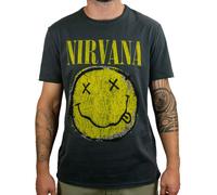NIRVANA Nirvana Worn Out Smiley Amplified Vintage Xl Charcoal (Vinyl LP)