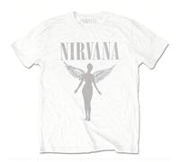 Nirvana | Official Band T-Shirt | In Utero Tour (Back Print) - 24-Hour Fast Shipping! Let the world know you're tuned in to the raw and real.This officially licensed Nirvana tee features the haunting 