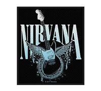 Nirvana Patch Guitar Band Logo Nuovo Ufficiale Woven (10Cm X 10Cm) Size Accessory Size