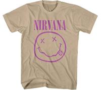 Nirvana Purple Happy Face Sand M Maglietta