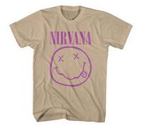 Nirvana Purple Smile Dark Sand ufficiale Uomo maglietta unisex
