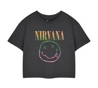 Nirvana Rainbow Maglietta Corta Logo Donna (NS8487)