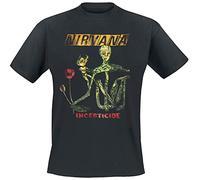 Nirvana Reformant Incesticide Uomo T-Shirt Nero S 100% Cotone Regular