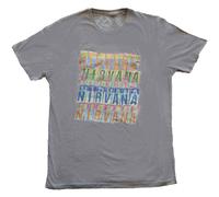 Nirvana Repeat Grey ufficiale Uomo maglietta unisex