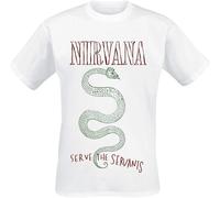 Nirvana Serve The Servants White L Maglietta
