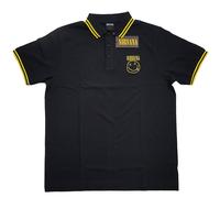 Nirvana 'Smiley' (Nero) Polo - NUOVO E UFFICIALE
